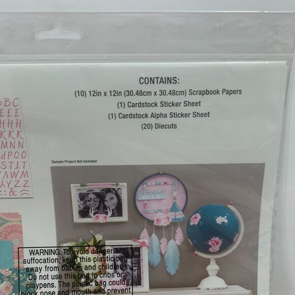 The Paper Studio "Boho Vibes" Papercrafting Scrapbooking Junk Journaling Kit - Picture 6 of 6